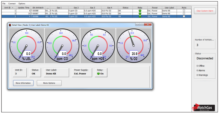 wireless gasdetectie software